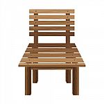 Wooden Chairs On A White Background. Wooden Furniture Stock Photo