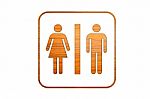 Wooden Men And Women Sign  Stock Photo