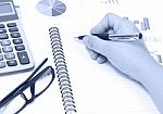 Working Financial Stock Photo