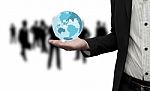 World Is In Hand Stock Photo