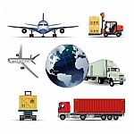 World Wide International Logistics Stock Photo