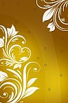 Yellow Floral Background Stock Photo