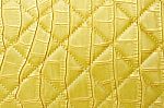 Yellow Leather Texture  Stock Photo