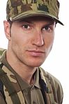 Young Army Soldier Stock Photo