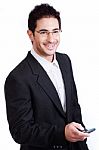 Young Attractive Business Man Stock Photo