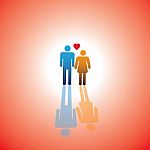 Young Couple Of Lovers Stock Photo