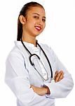 Young Doctor With Stethoscope Stock Photo