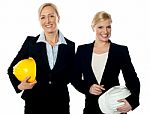 Young Female Architects Stock Photo