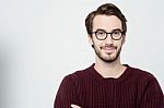 Young Man Posing Casually Stock Photo