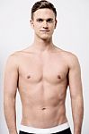 Young Muscular Shirtless Guy Stock Photo