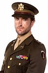 Young Proud Military Officer Stock Photo