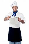 Young Smiling Confident Male Chef Stock Photo