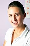 Young Woman Portrait Physiotherapist Stock Photo