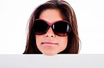 Young Woman With Sunglasses Stock Photo