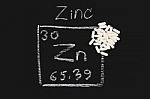 Zinc Capsule Supplementary  Food  Periodic  Table  Vitamin Stock Photo
